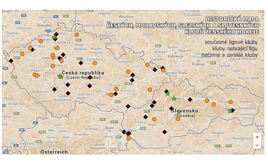 Historie českého a slovenského ženského hokeje